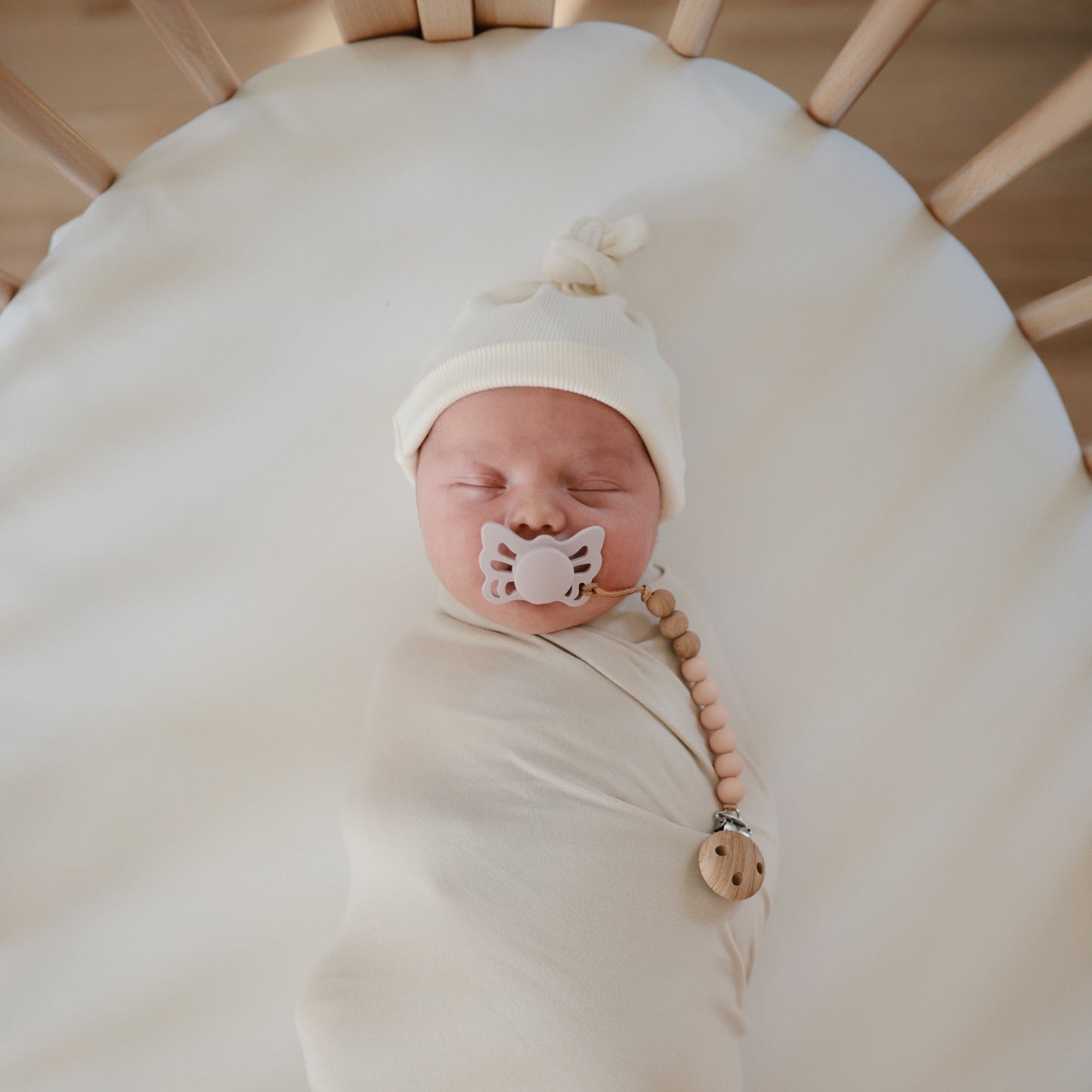 Mushie Sustainable Modal Stretchy Baby Swaddle