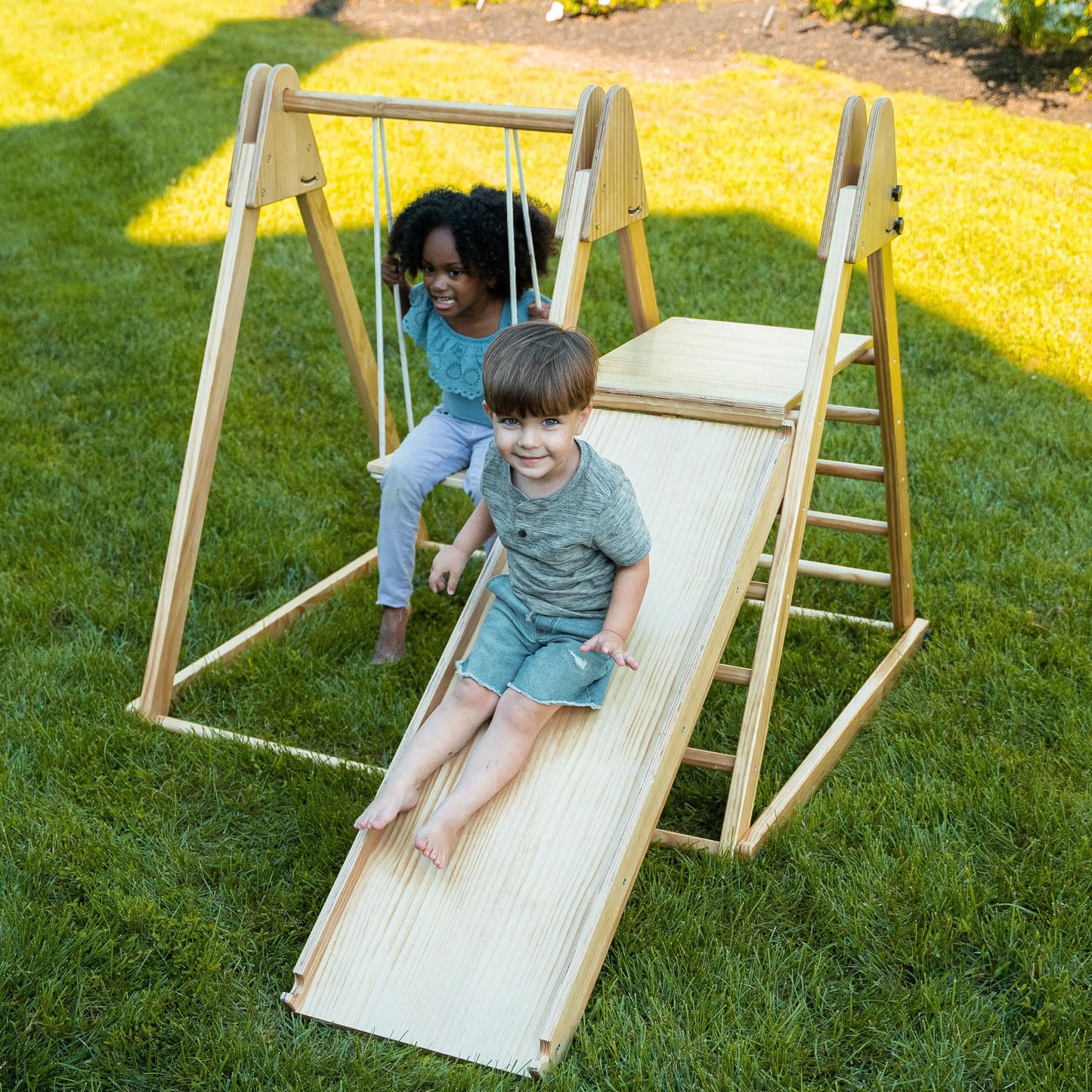 Avenlur Juniper Eco-Friendly Wooden Outdoor - Indoor Folding Toddler Playset