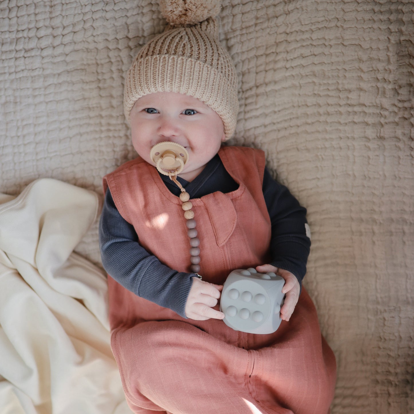 Mushie Organic Muslin Cotton Baby Sleep Bag | Lightweight Sustainable Sleep Sack