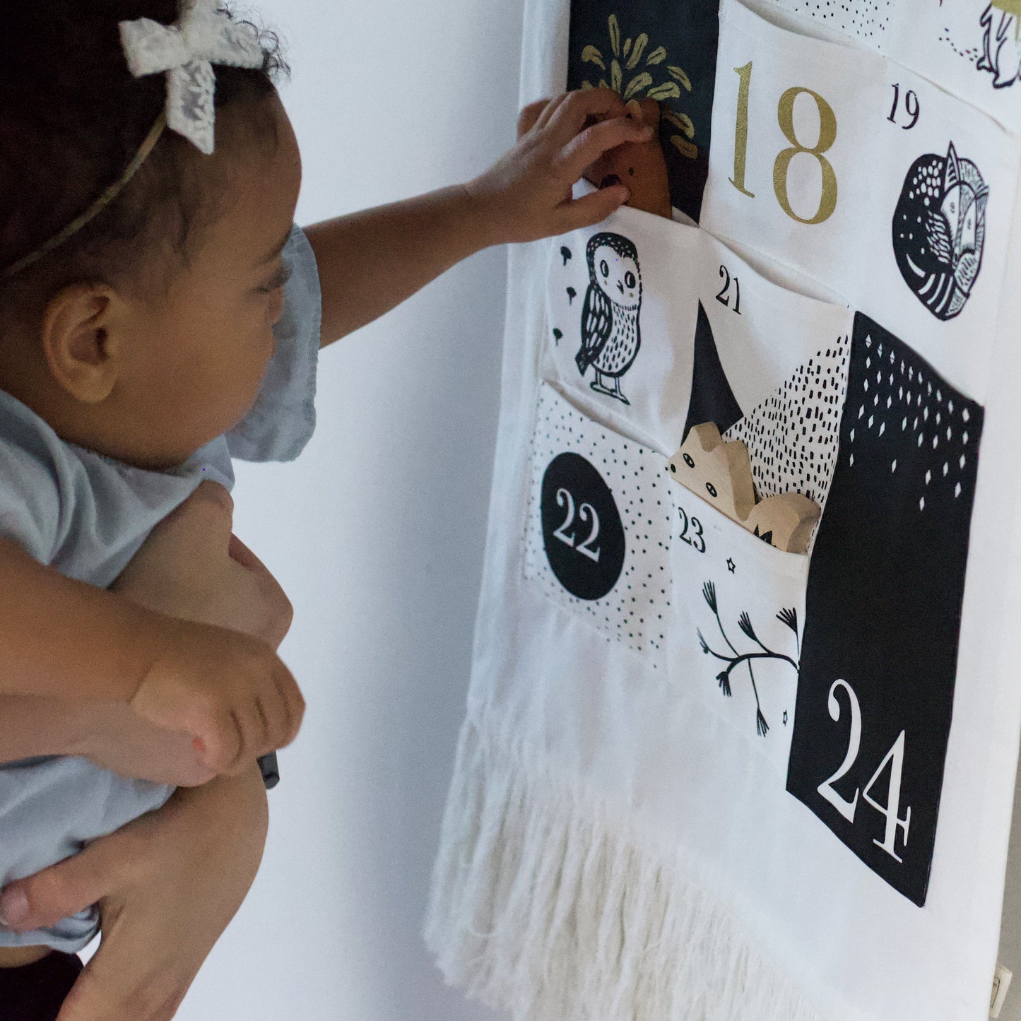Wee Gallery Organic Cotton Eco-Friendly Advent Calendar | Festive Friends