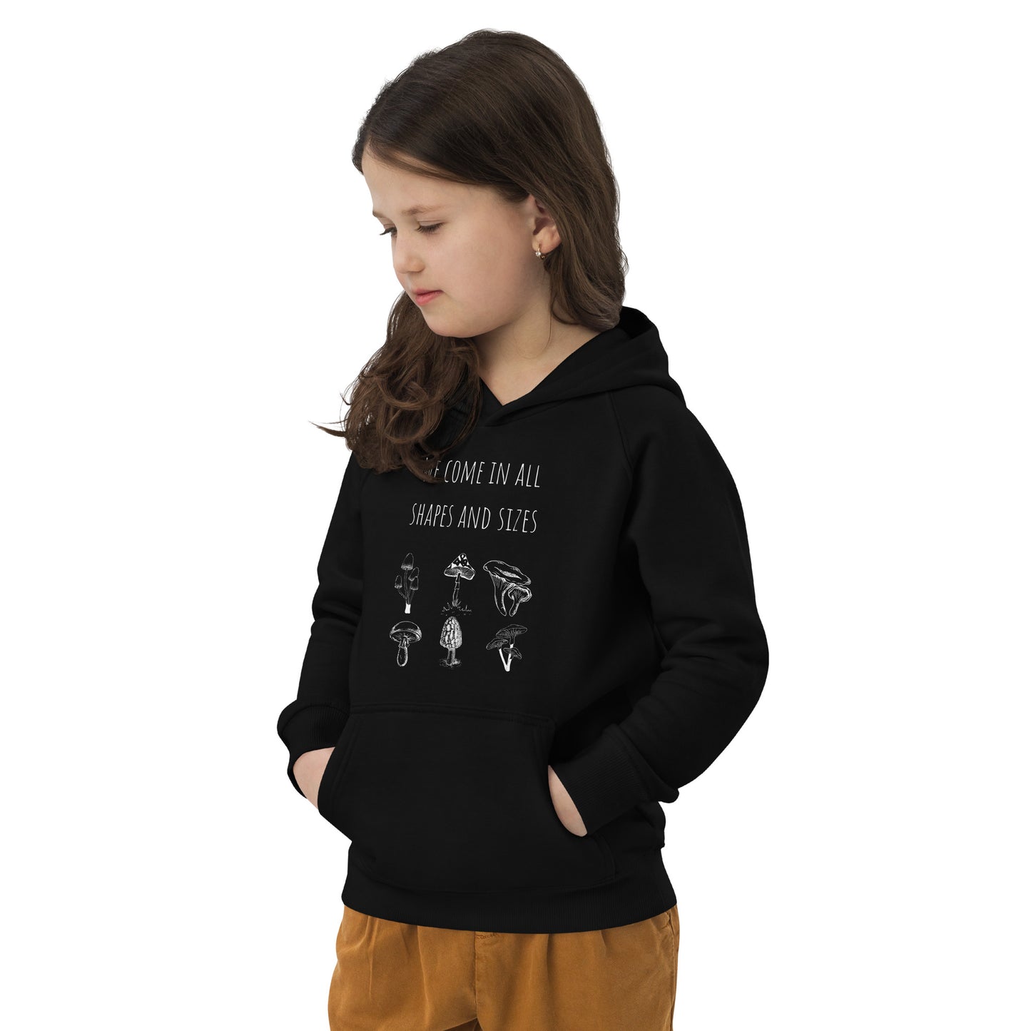 Organic Nature Diversity Inclusion Kids' Unisex Hoodie | Mushrooms