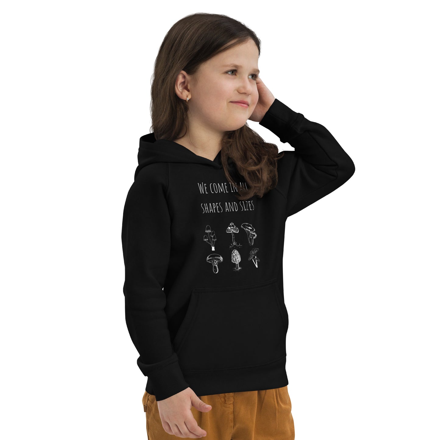Organic Nature Diversity Inclusion Kids' Unisex Hoodie | Mushrooms
