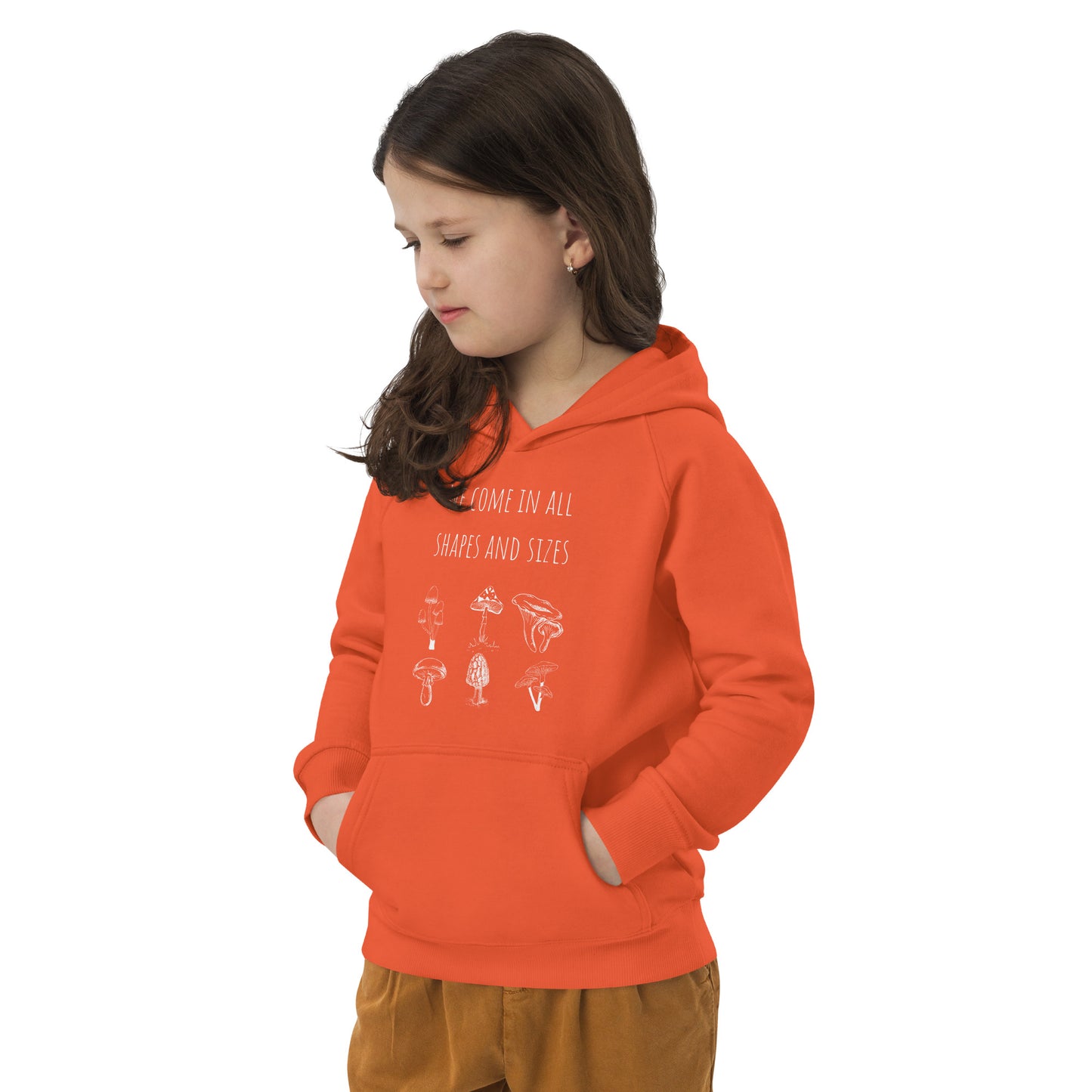 Organic Nature Diversity Inclusion Kids' Unisex Hoodie | Mushrooms
