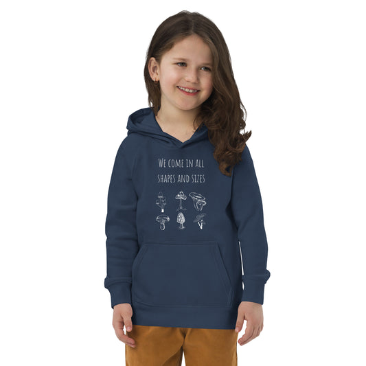 Organic Nature Diversity Inclusion Kids' Unisex Hoodie | Mushrooms
