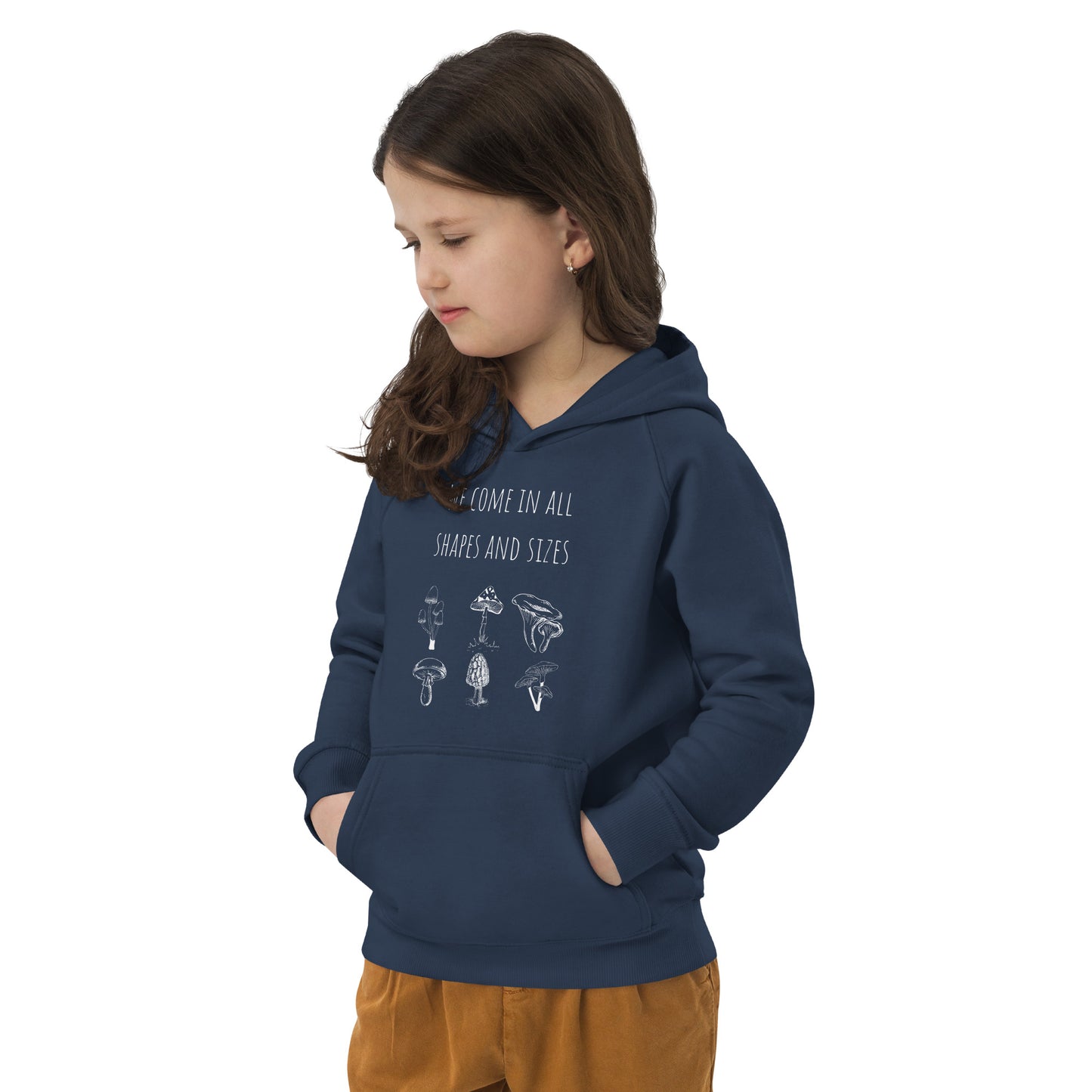 Organic Nature Diversity Inclusion Kids' Unisex Hoodie | Mushrooms