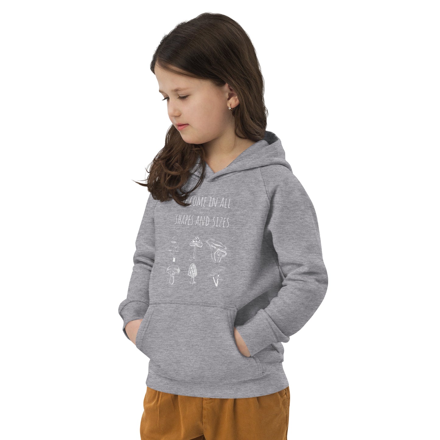 Organic Nature Diversity Inclusion Kids' Unisex Hoodie | Mushrooms