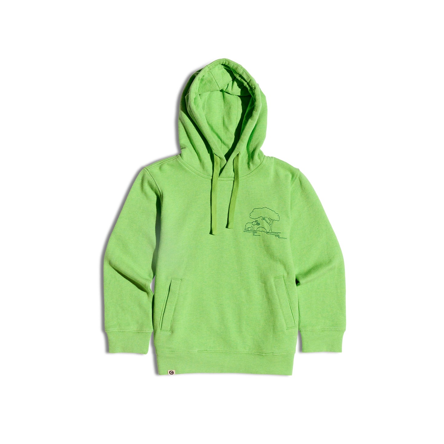 Kids Protect Elephants Organic Cotton Hooded Sweatshirt