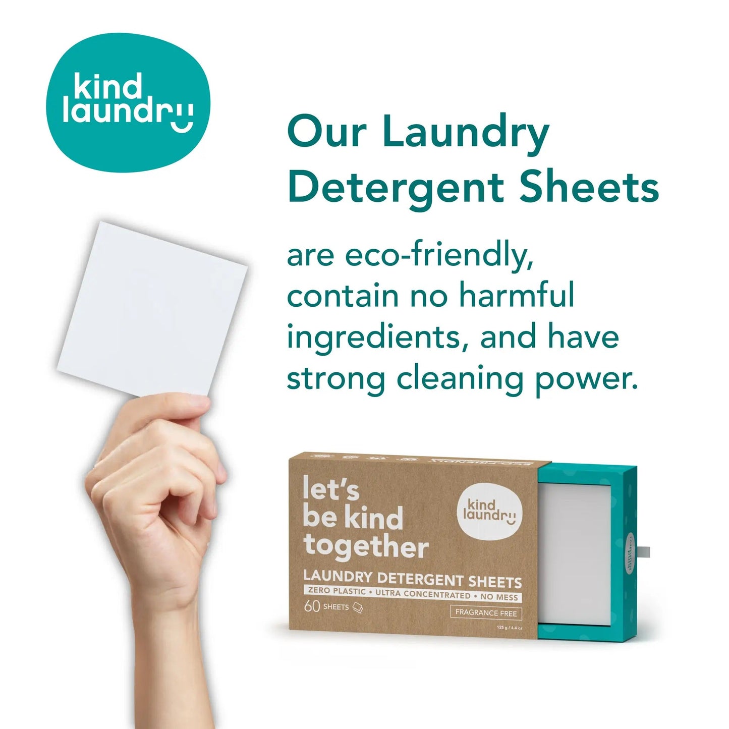 Zero Waste Laundry Detergent Sheets (Fragrance-Free)