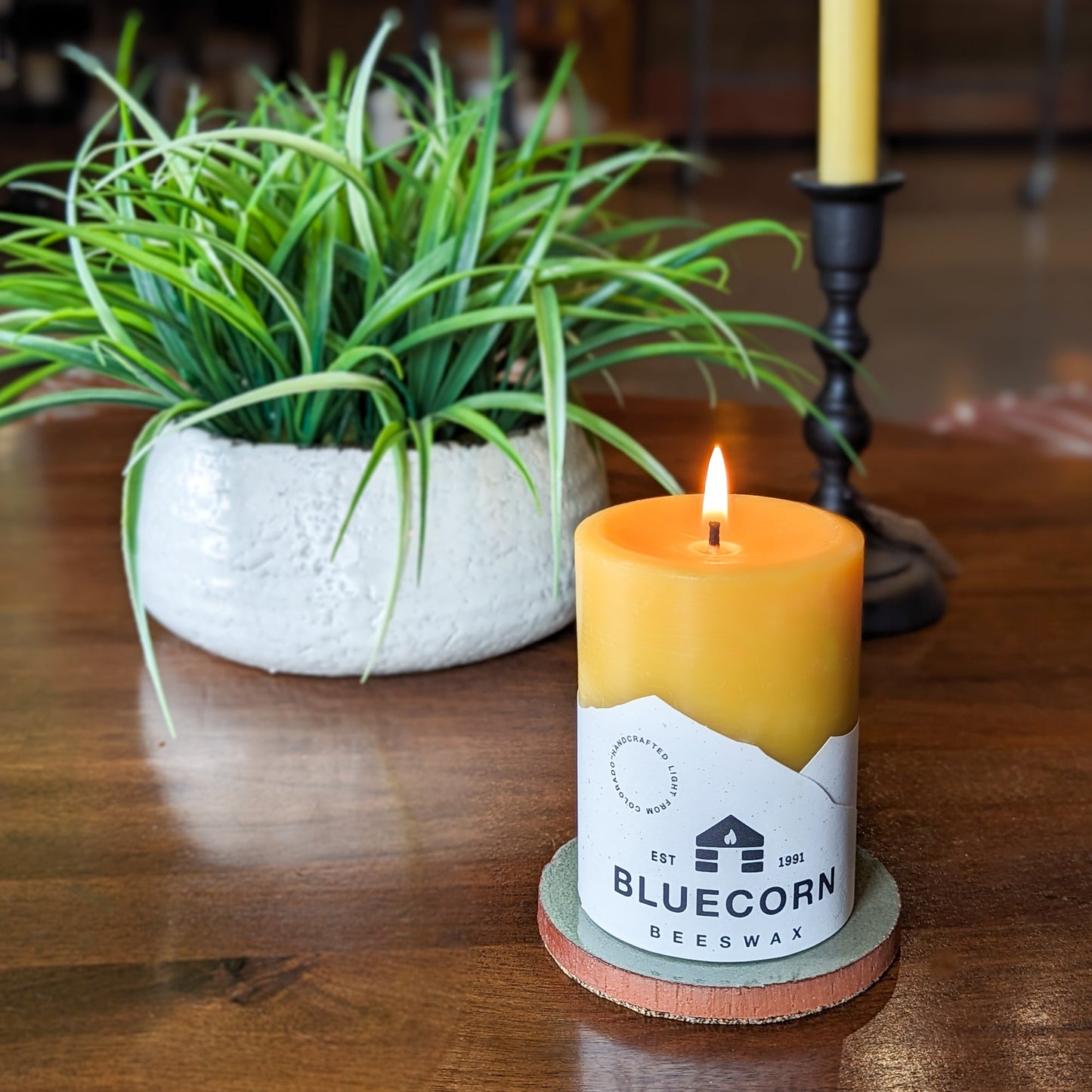 Particular Tile Pillar Candle Base