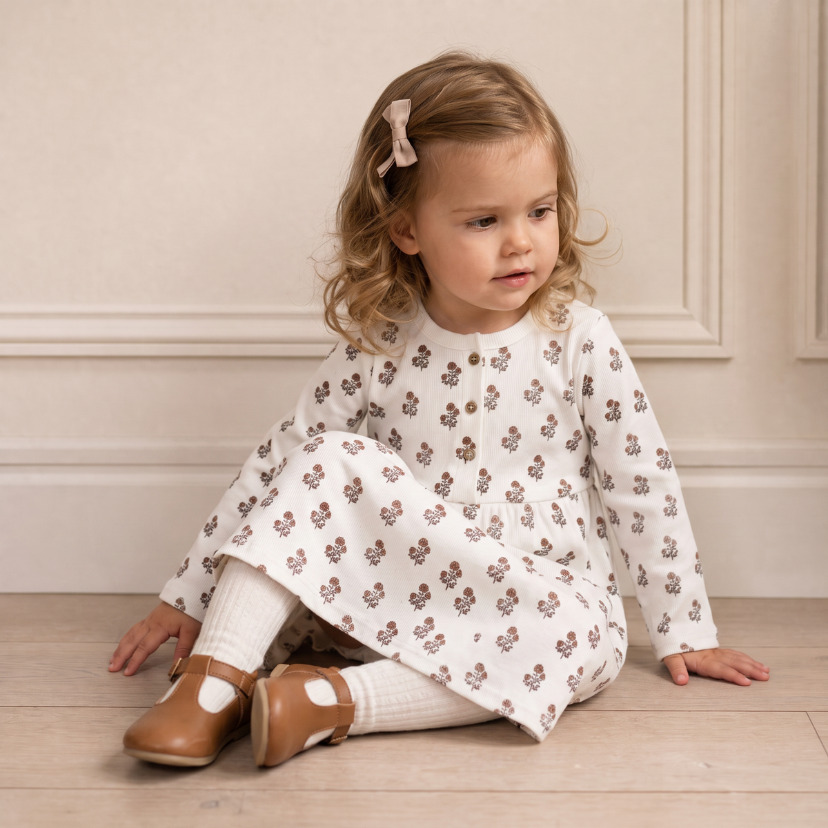 Organic Cotton Buttoned Dress for Babies & Toddlers – Loom