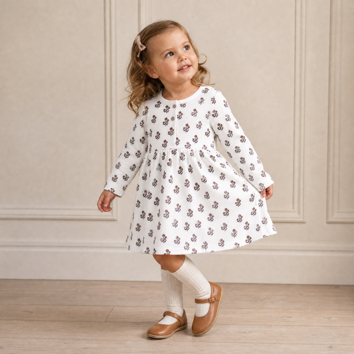 Organic Cotton Buttoned Dress for Babies & Toddlers – Loom
