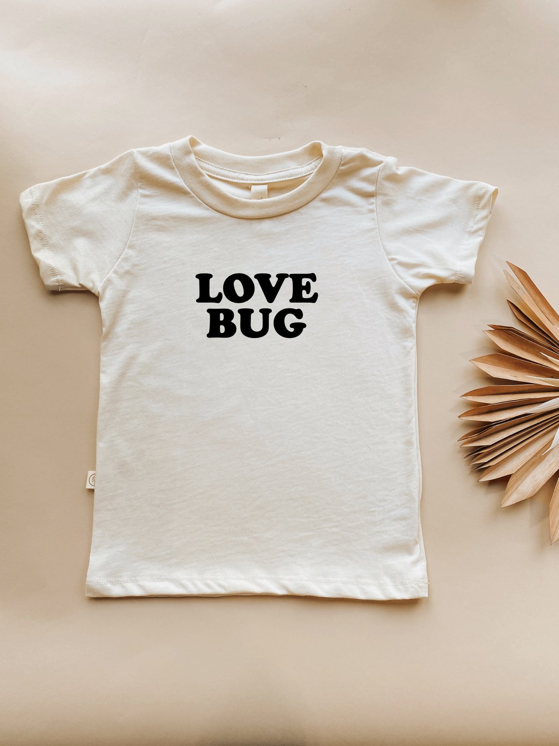 Love Bug Organic Cotton Kids T-Shirt – Short Sleeve, 2T–6T