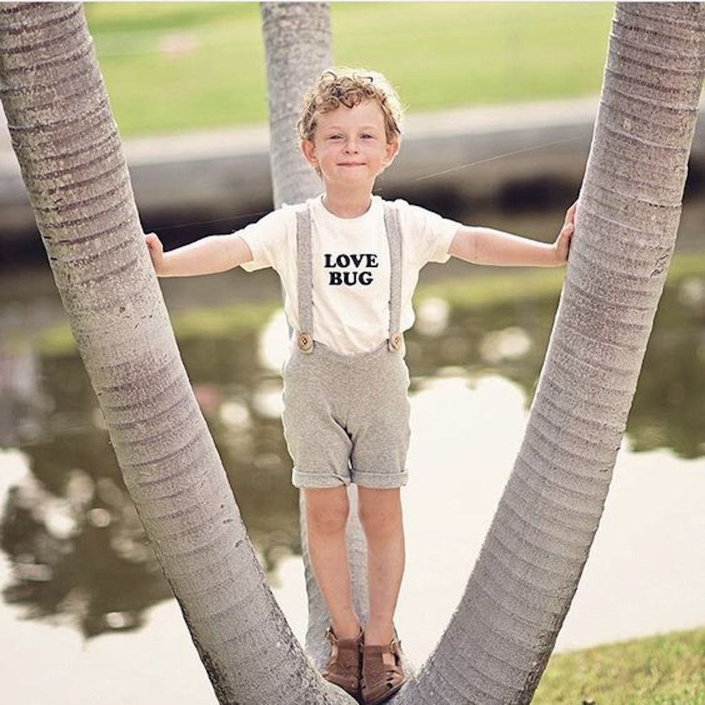 Love Bug Organic Cotton Kids T-Shirt – Short Sleeve, 2T–6T