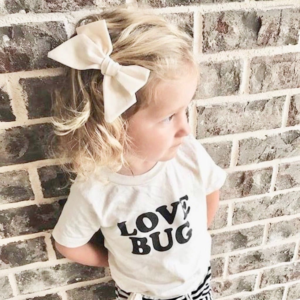 Love Bug Organic Cotton Kids T-Shirt – Short Sleeve, 2T–6T