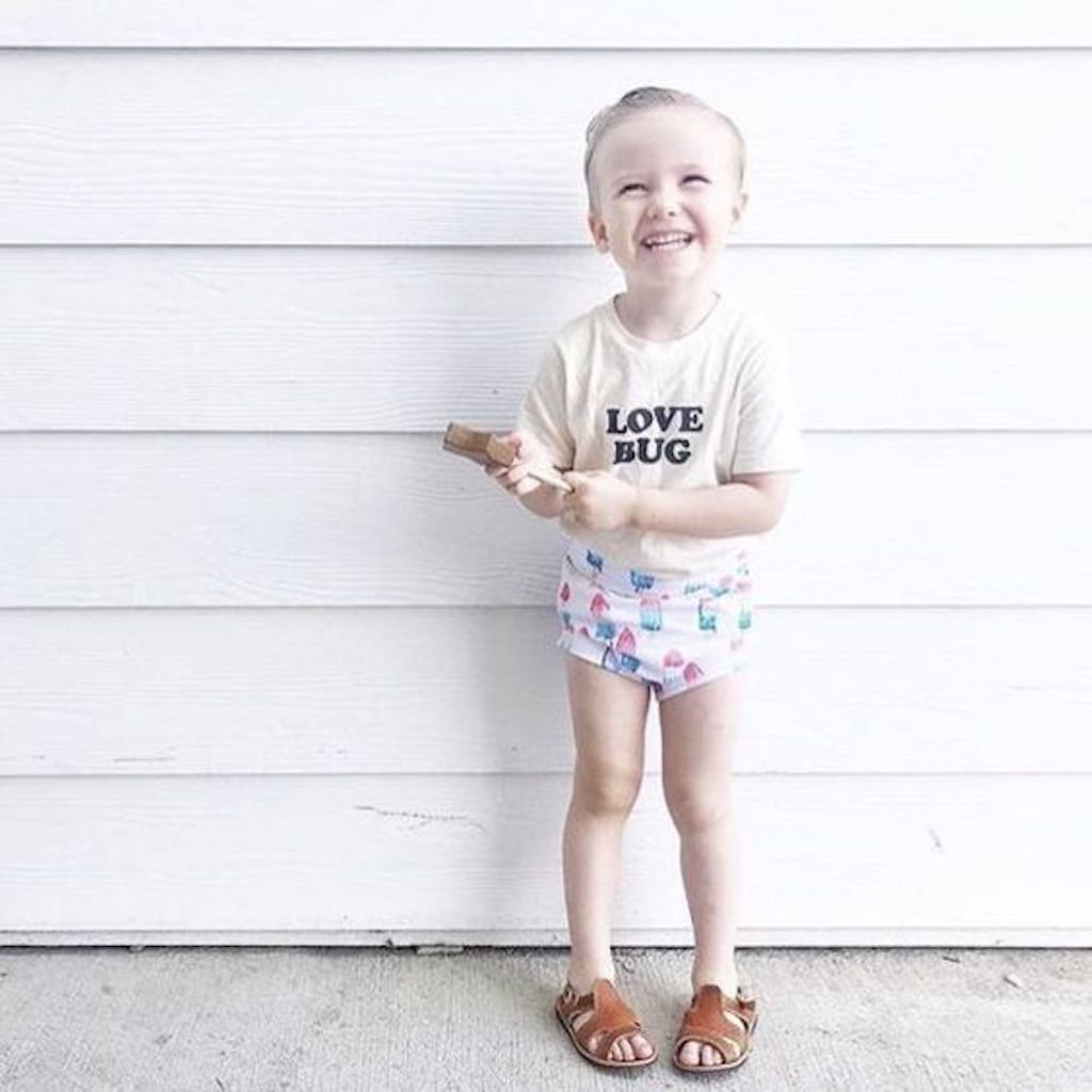 Love Bug Organic Cotton Kids T-Shirt – Short Sleeve, 2T–6T