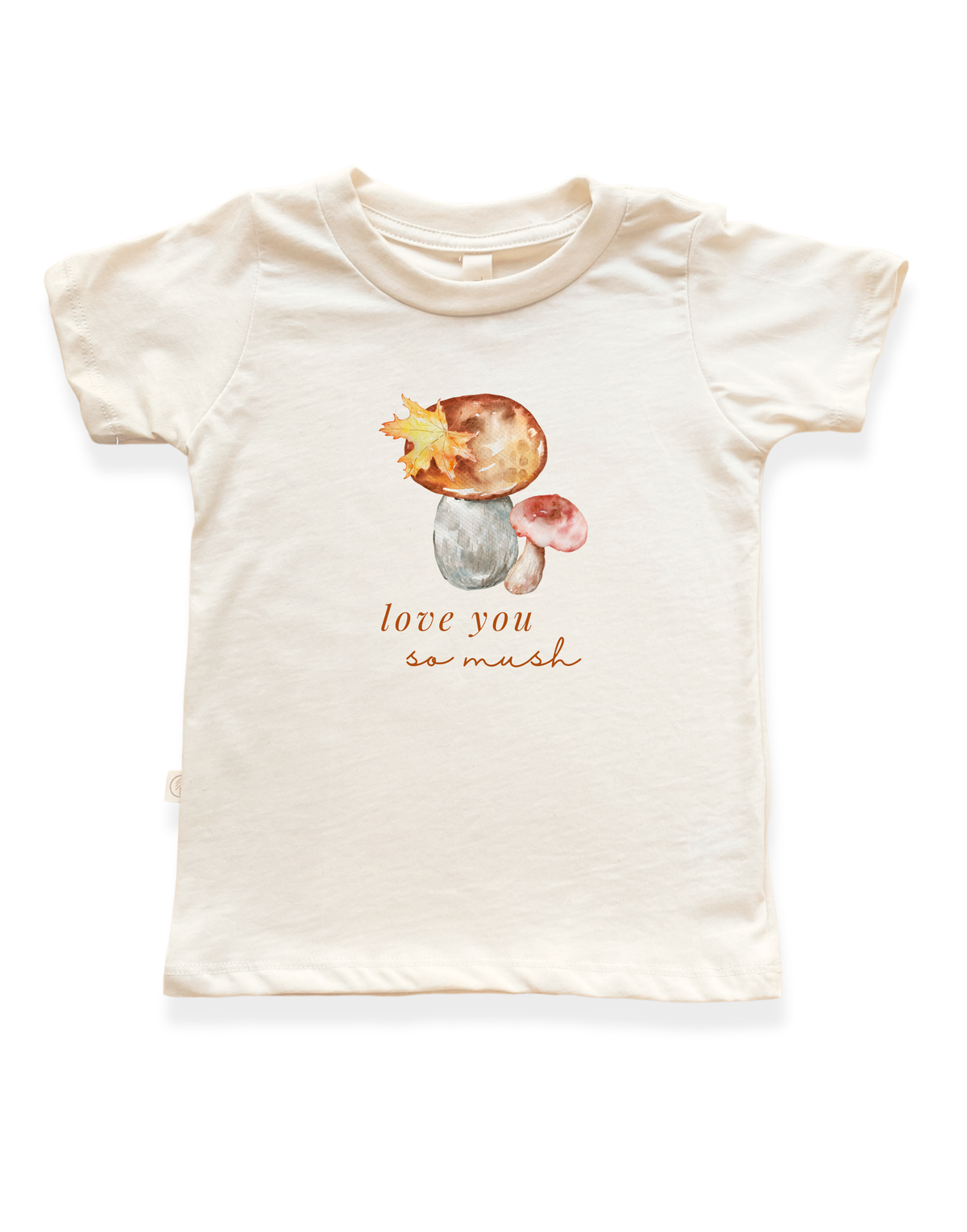 Love You So Mush Organic Cotton Kids T-Shirt – Short Sleeve, 2T–12Y