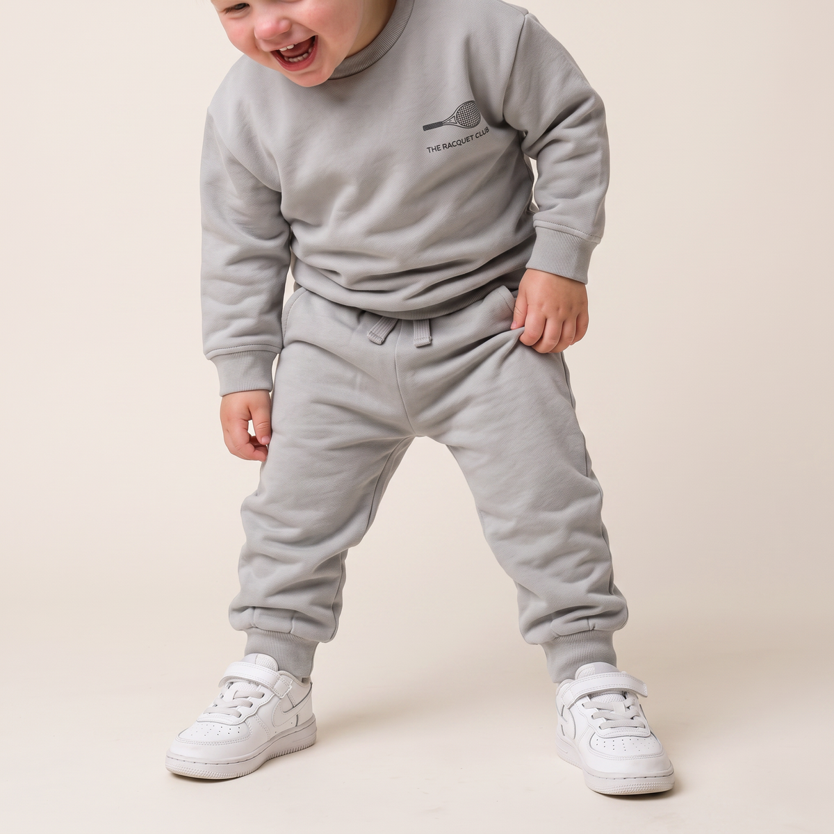 Organic Fleece Jogger Pants for Babies & Toddlers – Grey