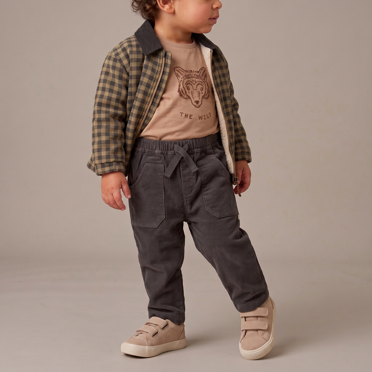 Organic Cotton Corduroy Pants for Babies & Toddlers – Charcoal