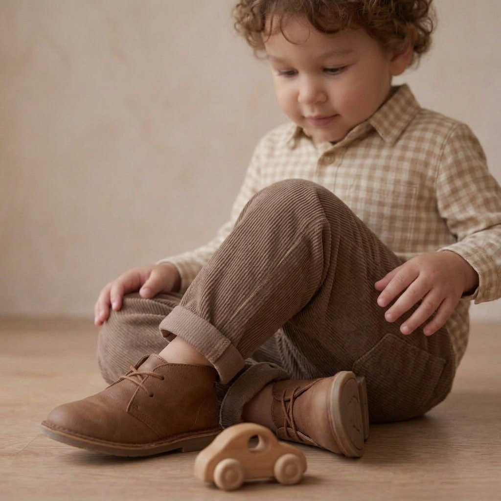 Organic Cotton Corduroy Pants for Babies & Toddlers – Brown