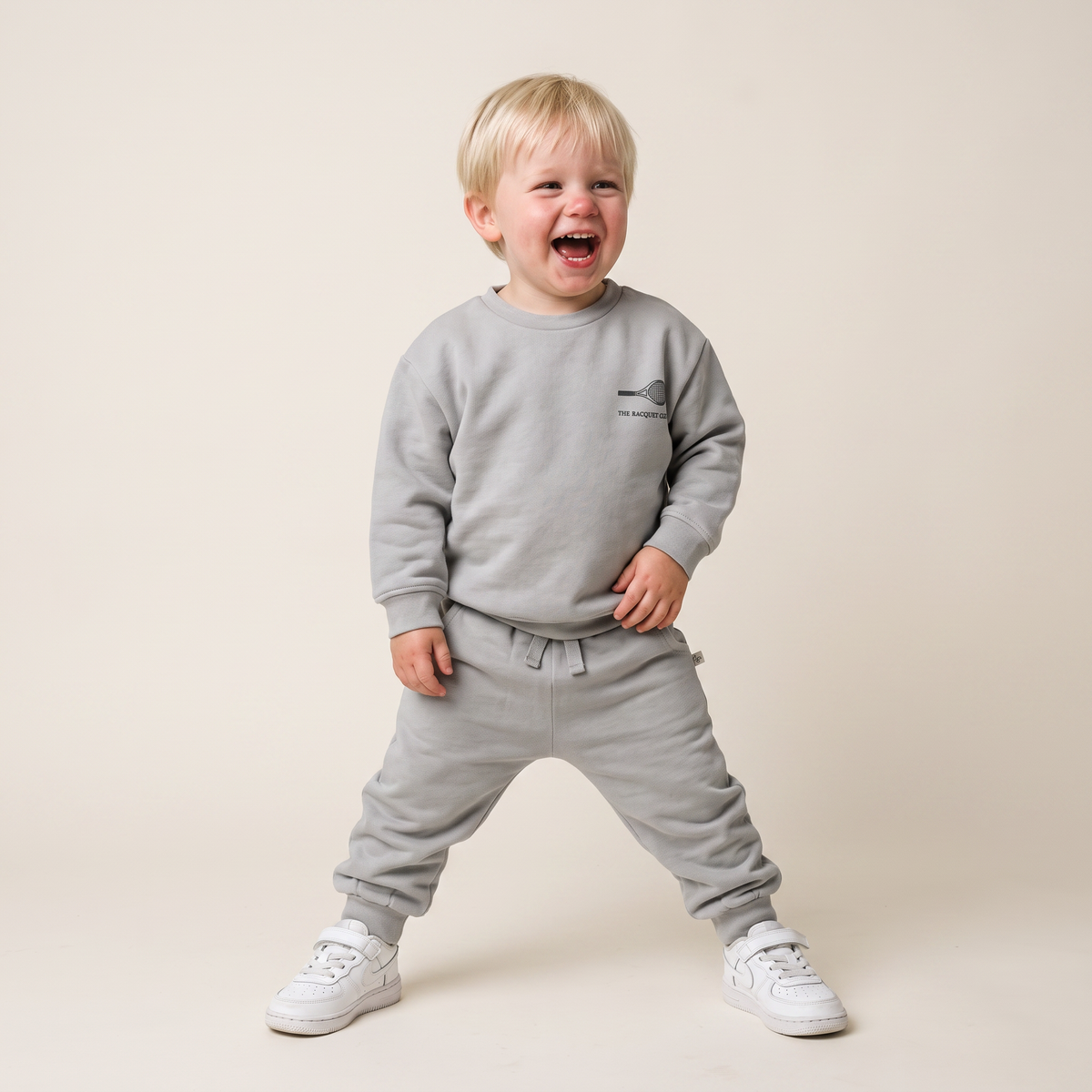 Organic Fleece Jogger Pants for Babies & Toddlers – Grey