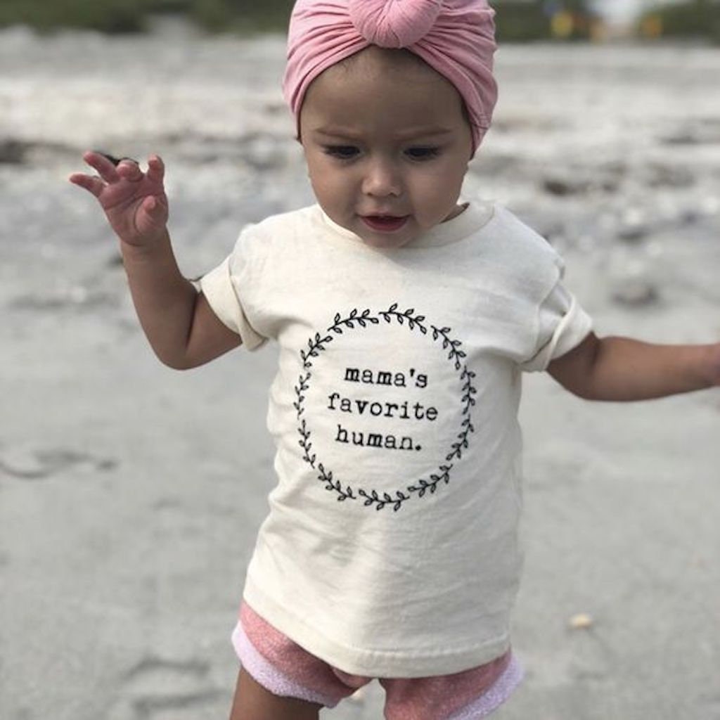 Mama’s Favorite Human Organic Cotton Kids T-Shirt – Short Sleeve, 2T–6T
