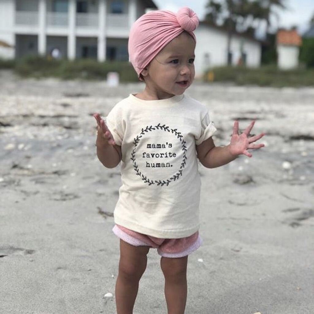 Mama’s Favorite Human Organic Cotton Kids T-Shirt – Short Sleeve, 2T–6T