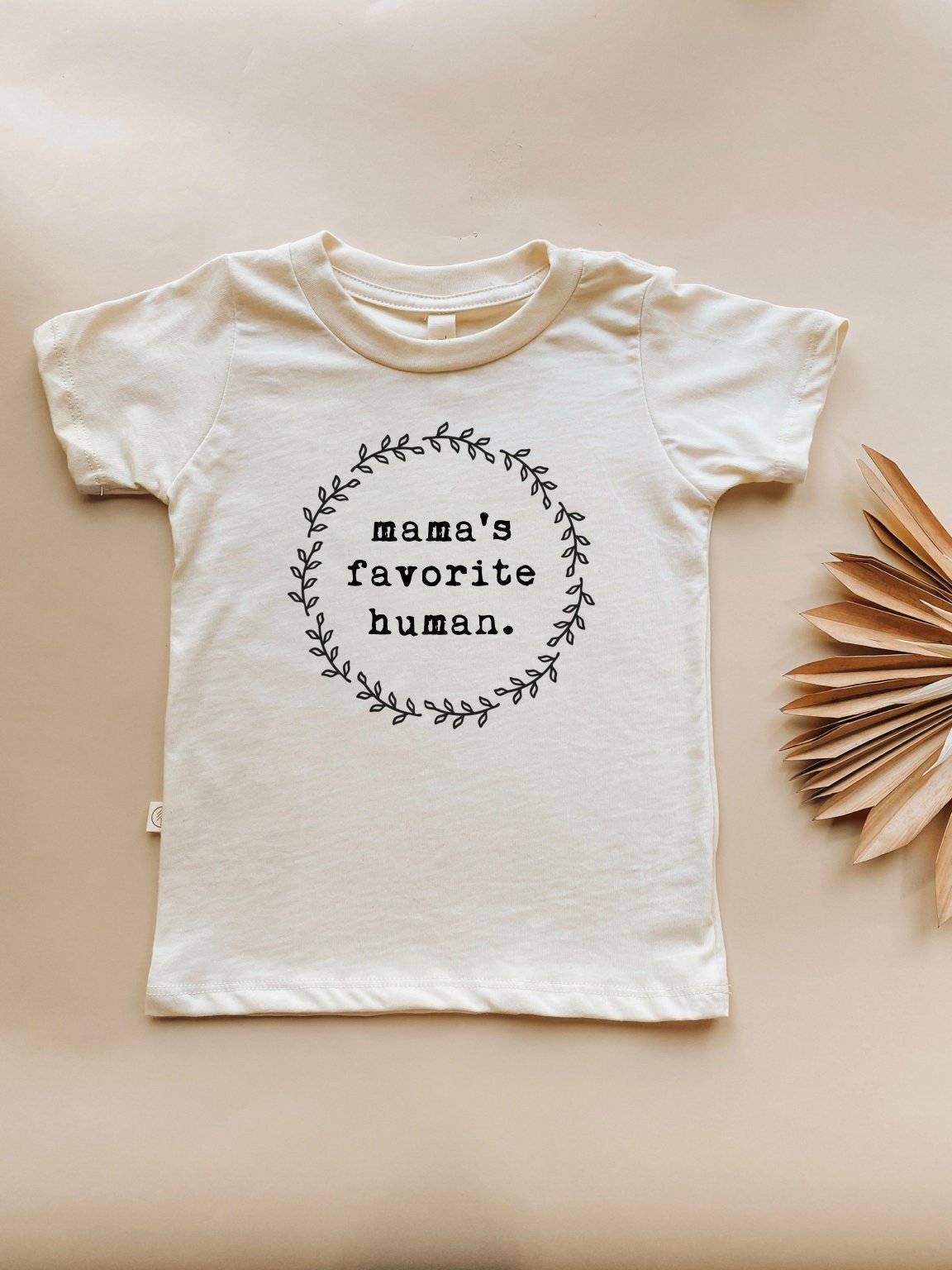 Mama’s Favorite Human Organic Cotton Kids T-Shirt – Short Sleeve, 2T–6T