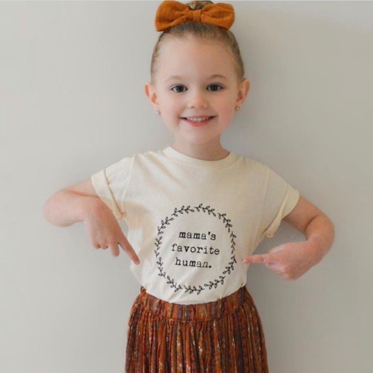Mama’s Favorite Human Organic Cotton Kids T-Shirt – Short Sleeve, 2T–6T