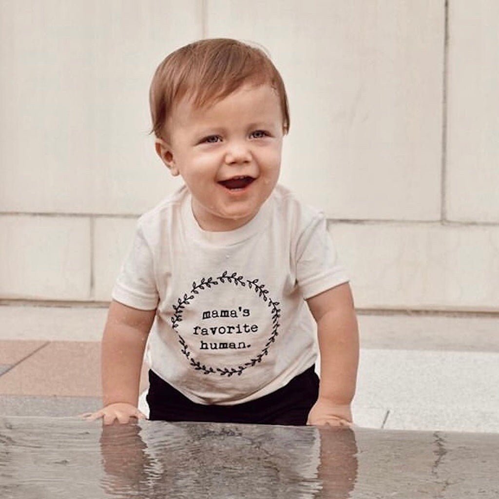 Mama’s Favorite Human Organic Cotton Kids T-Shirt – Short Sleeve, 2T–6T