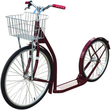Load image into Gallery viewer, Amish-Made Deluxe Kick Scooter Bike, 24&quot; Front Wheel 20&quot; Rear Wheel, Adult-Size
