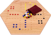 Load image into Gallery viewer, Aggravation Wahoo Marble Board Game, Double-Sided, Hand Painted
