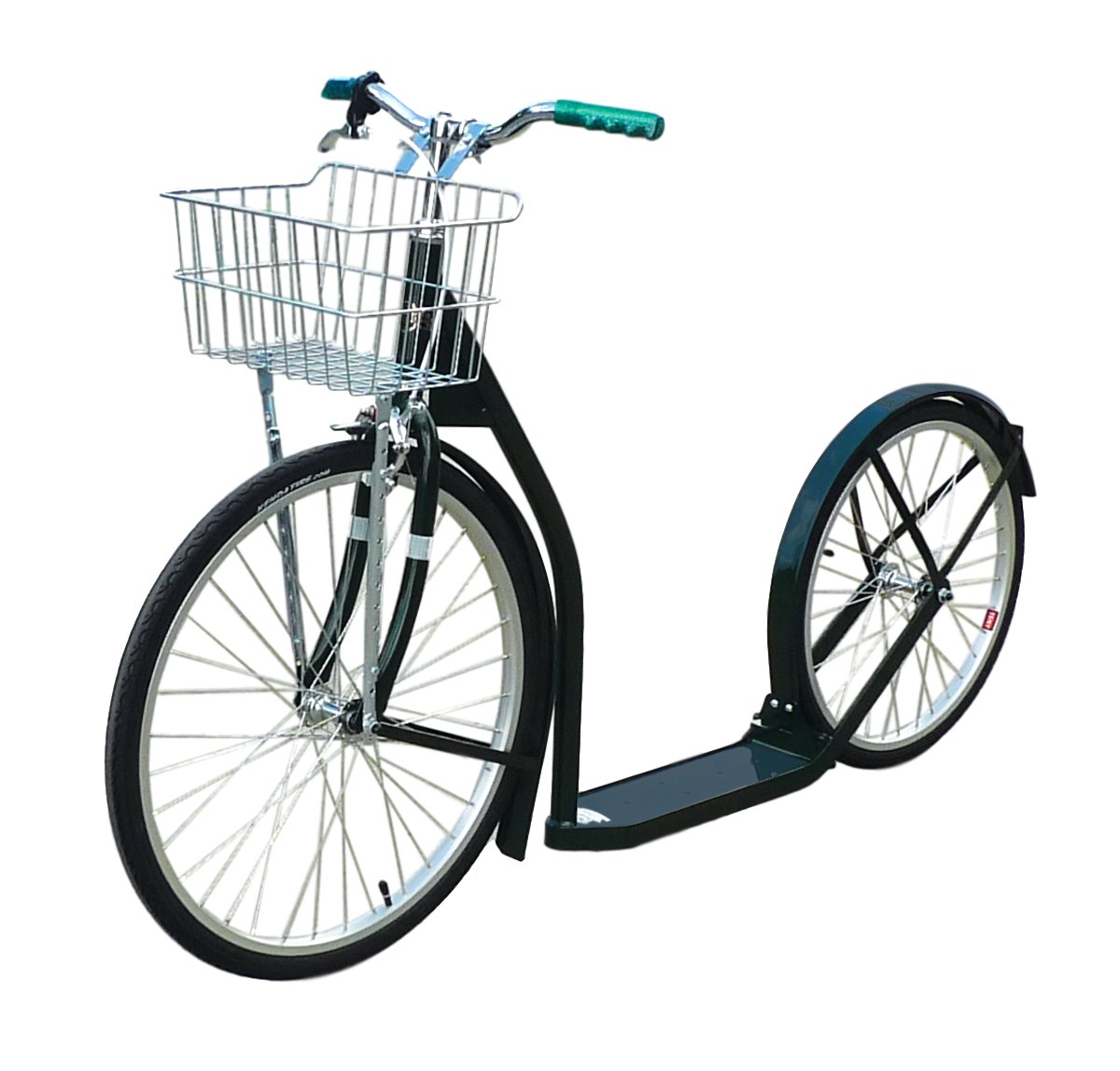 Amish-Made Deluxe Kick Scooter Bike, 24" Front Wheel 20" Rear Wheel, Adult-Size