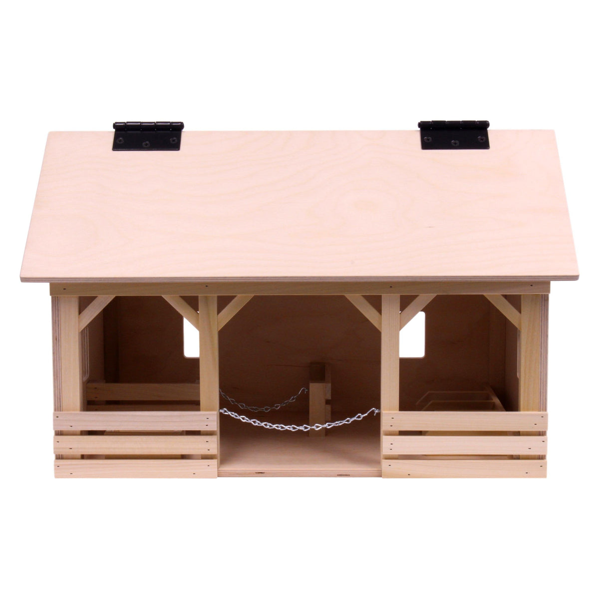 AmishToyBox Large A-Frame Wooden Toy Barn with Hay Loft