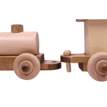 Load image into Gallery viewer, Wooden Toy Train Play Set, 24&quot; Long, Kid-Safe Finish, Amish-Made
