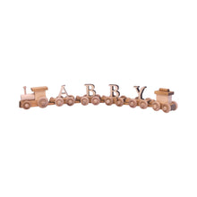 Load image into Gallery viewer, Wooden Name Train Toy, Custom Personalized ABC Letter Train, Amish-Made
