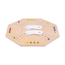 Load image into Gallery viewer, Wooden Marble Chase Game Set - Double-Sided 23&quot; Wide Board
