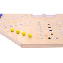 Load image into Gallery viewer, Wooden Marble Chase Game Set - Double-Sided 23&quot; Wide Board
