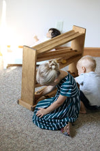 Load image into Gallery viewer, Wooden Ball Roller Racetrack Toy, Amish-Made, with 8 Wooden Balls
