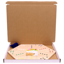 Load image into Gallery viewer, Aggravation Wahoo Marble Board Game, Double-Sided, Hand Painted
