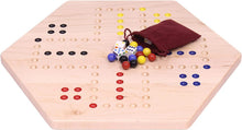 Load image into Gallery viewer, Aggravation Wahoo Marble Board Game, Double-Sided, Hand Painted
