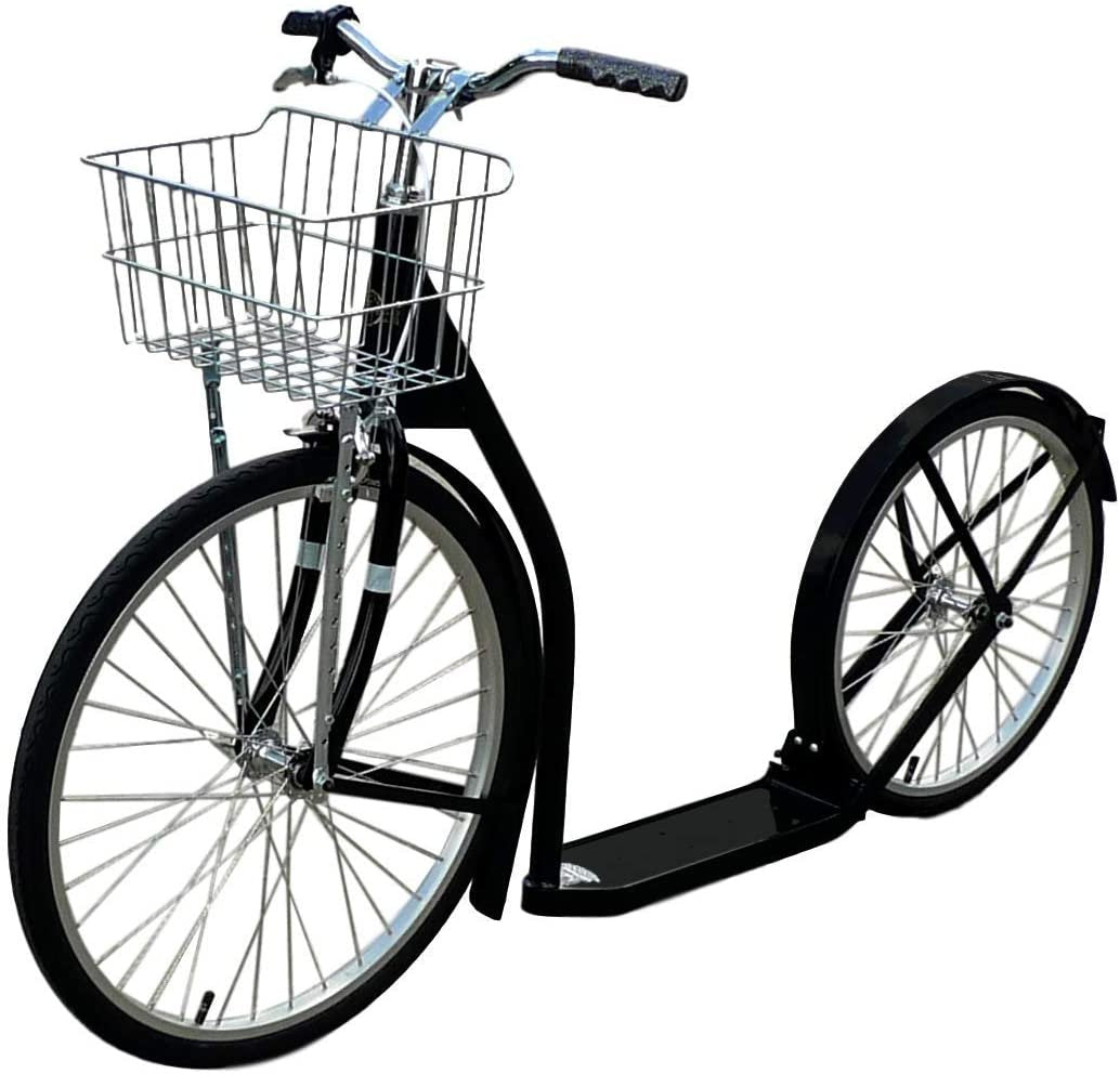 Amish-Made Deluxe Kick Scooter Bike, 24" Front Wheel 20" Rear Wheel, Adult-Size