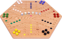 Load image into Gallery viewer, Aggravation Wahoo Marble Board Game, Double-Sided, Hand Painted

