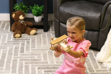 Load image into Gallery viewer, Wooden Toy Airplane With Spinning Propellor, Kid-Safe Finish
