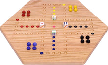Load image into Gallery viewer, Aggravation Wahoo Marble Board Game, Double-Sided, Hand Painted
