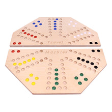 Load image into Gallery viewer, Travel Marble Chase Board Game Set, Double-Sided 23&quot; Wide Board
