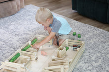 Load image into Gallery viewer, Amish-Made Wooden Folding Stock Yard Farm Toy, Unfinished
