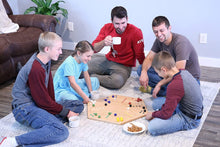 Load image into Gallery viewer, Aggravation Wahoo Marble Board Game, Double-Sided, Hand Painted
