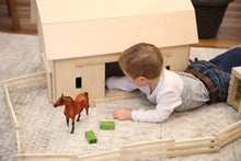 Load image into Gallery viewer, Amish-Made Large Wooden Hip-Roof Barn Toy, Unfinished
