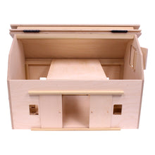 Load image into Gallery viewer, Amish-Made Large Wooden Hip-Roof Barn Toy, Unfinished
