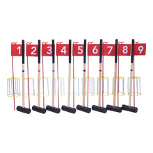 Load image into Gallery viewer, Amish-Made Deluxe Flag Croquet Golf Game Set, With Duffel Carry Bag
